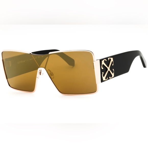 Off-White Unisex man’s / Woman’s sunglasses OERI14G ASPEN 7676 Gold/Gold Mirror